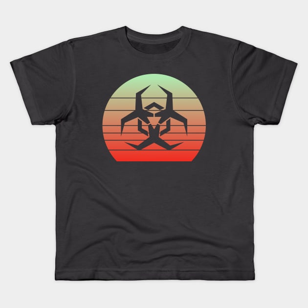 Hazard malware symbol Kids T-Shirt by birdo